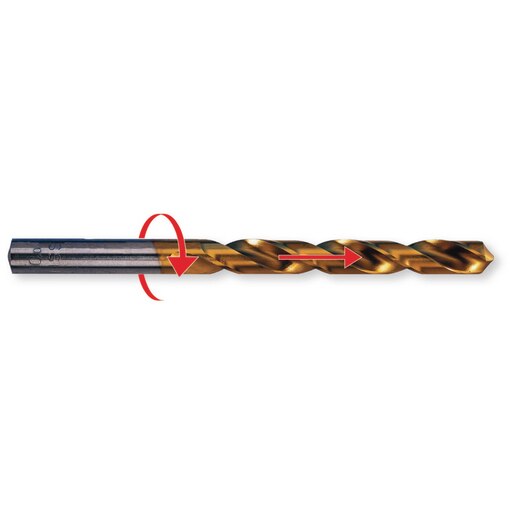 Spiraalboor PREMIUMline DIN 338 TiN 1,0